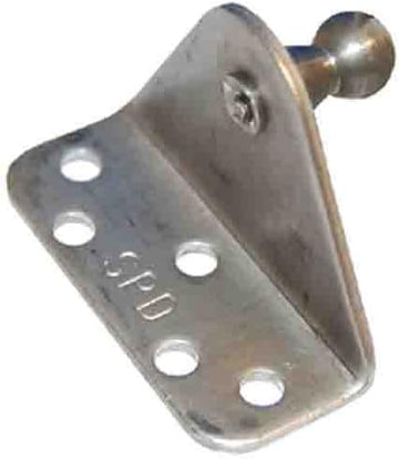 1881 Angled Zinc Plated Bracket with 5 Holes, 1 Pair