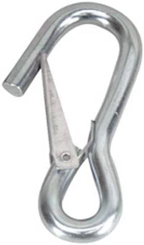Whitecap S-4043, 4-1/16" Long Spring Hook, Galvanized Steel