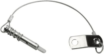 Whitecap Industries S-1021C Quick Release Pin with Lanyard, Spring and Flip Tab - 1/4" x 1"