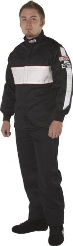 Gforce Racing Gear 4385SMLBK GF 505 Black Small Triple Layer Racing Jacket