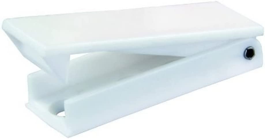 JR Products 10355 White Square Baggage Door Catch