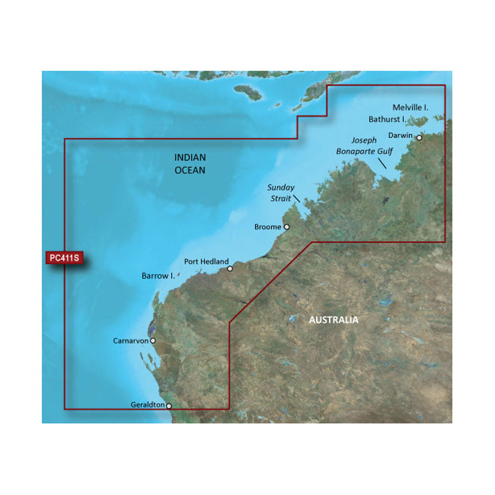 Garmin BlueChart® g2 HD - HXPC411S - Geraldton To Darwin - microSD™/SD™