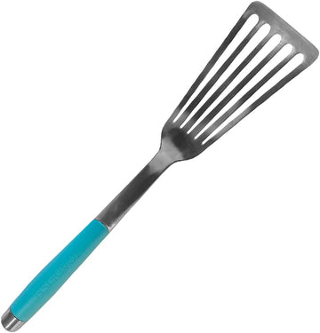 14.5'' Ultimate Nonstick Fish Spatula, TOADFISH, Stainless Steel Metal Spatula, Slotted Turner Perfect for Cooking Seafood on the Grill or Kitchen