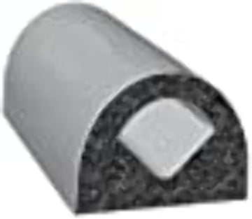 Trim Lok X108HT25 25 ft. EPDM Sponge D-Shaped Weather Stripping Rubber Seal with PSA44; Black