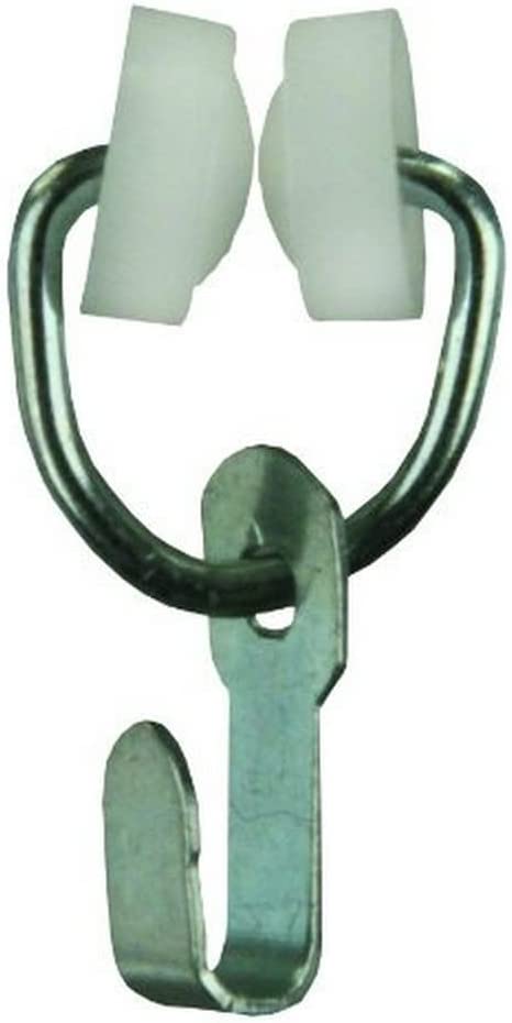 JR Products 81155 Type B Wheeled Curtain Carrier with Hook, (Pack of 14) 1-Pack