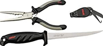 Combo 6.5" Pliers Falcon Fillet Knife Clipper Sheath