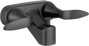 Dura Faucet DF-SA110LH-MB RV Tub & Shower Faucet Valve Diverter with Winged Levers (Matte Black)