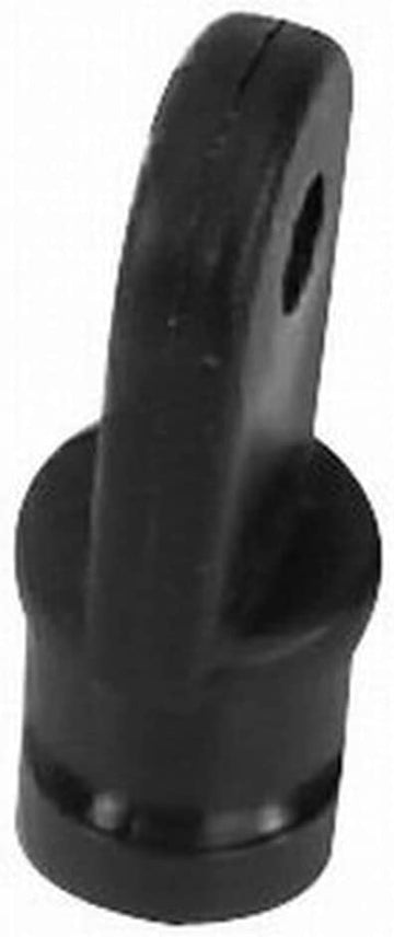 Whitecap 3402BP Nylon 3/4" Inside Eye Top Fitting - Pair, Black
