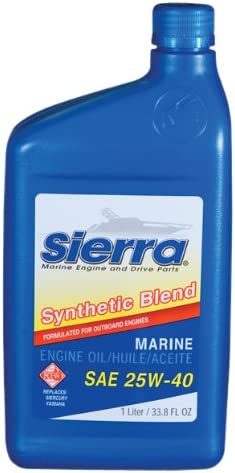 Sierra International 18-9440-8 25W40 Synthetic Blend Marine Engine Oil - 1 Liter