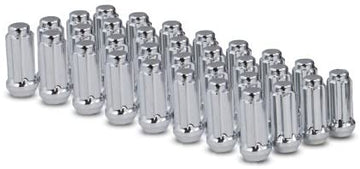Gorilla Automotive 26195HT Small Diameter Duplex Acorn Chrome 8 Lug Kit (9/16-Inch Thread Size)-Pack of 32