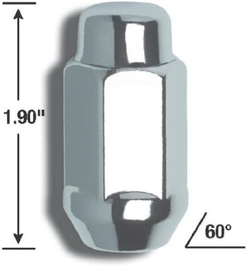 Gorilla Automotive 41107XLHTB Extra Long Acorn Heat Treated Lug Nuts (14mm X 2.00 Thread Size) 14-mm X 2.00