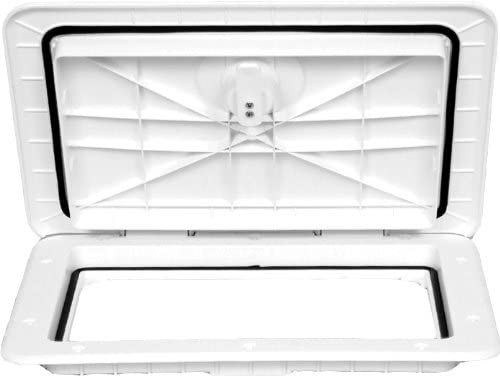 11" X 15" Locking Hatch - White