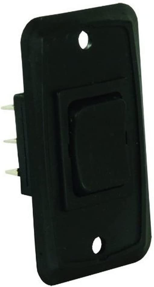 JR Products 12825 Black DPDT Mom-On/Off/Mom-On Switch