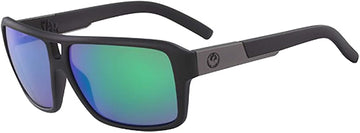 Dragon Mens The Jam Sunglasses - Matte Black Frame | LL Green Ion Lens