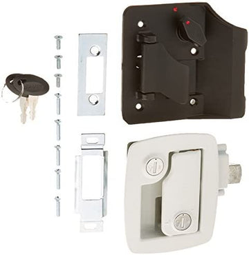 AP Products 013-534 Bauer RV Entry Door Lock, White