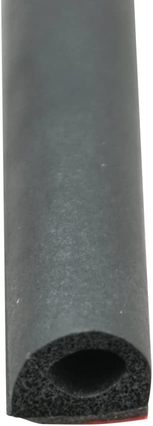 AP Products 018-318 Black 3/4" x 1/2" Rubber D-Seal with Tape