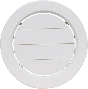Valterra A10-3358VP Rotating/Dampered Heating and A/C Register - 5" ID, White