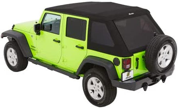 Bestop 54923-35 Black Diamond Trektop NX Glide Convertible Soft Top 4-Door Black Diamond Black Diamond
