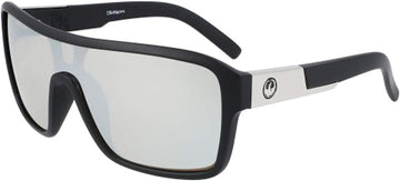 Dragon Remix Matte Black with Silver Ion Lumalens Sunglasses
