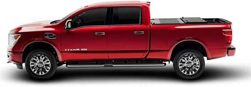 UnderCover Flex Hard Folding Truck Bed Tonneau Cover | FX51020 | Fits 2022-2023 Nissan Frontier w/or w/o Utili-Track System 5' 0" Bed (59.5")