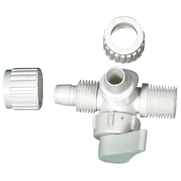 Flair-It 16912 Plastic 3 Way Valve, 0.5