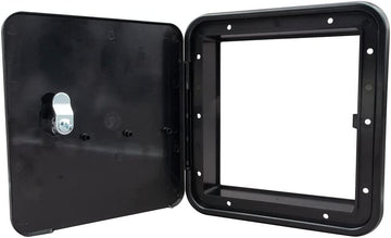 Thetford|B&B Molders RV Replacement Parts and Accessories RV Camper Recreational Multi-Purpose/Fuel Gas Hatch Without Back Black PN 94308