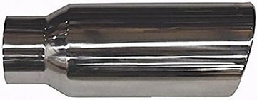 Diesel Truck 5" In 8" Out 18" Long Polished Stainless Steel Exhaust Tip; Clamp-On Install for Any Truck with a 5" Pipe