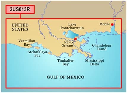 Garmin BlueChart g2 Vision Mobile/Lake Charles Salt/Freshwater Map microSD Card