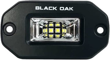 Black Oak Pro Series 2" Flush Mounted Scene Light - Black