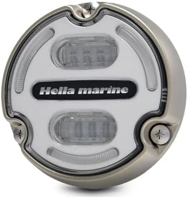 HELLA Marine Apelo A2 RGB Underwater Light - 3000 Lumens - Bronze Housing - White Lens w/Edge Light