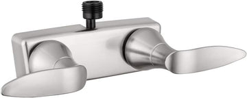 Dura Faucet (DF-SA100LH-SN) RV Shower Faucet Valve Diverter with with Winged Levers (Satin Nickel) Brushed Satin Nickel