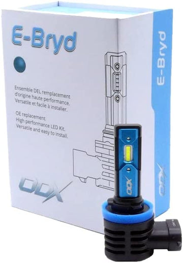 ODX H11 EBRYD LED Headlight Bulb - Ultra-Bright 6500K White High / Low Beam LED Headlight Bulbs for Clearer and Safer Driving | Easy To Install - 6000 Lumens a Pair