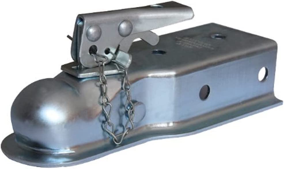 Husky 87075 2" Ball 3" Width 3,500 lbs. Straight Coupler with Chain