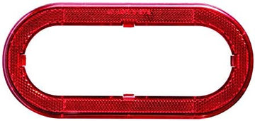 Optronics A78RXBP Red 6" Oval Flange Cover
