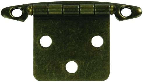 JR Products 70605 Antique Brass Free Swing Flush Mount Hinge