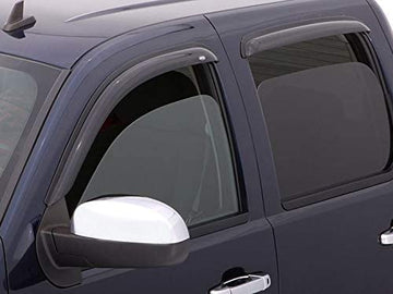 Auto Vent Shade 92326 Original Vent Visor Side Window Deflector Dark Smoke, 2-Piece Set for 2007-2013 Silverado and Sierra 1500, 2007-2014 Silverado and Sierra 2500HD-3500HD with Standard Cab Outside Mount - Smoke