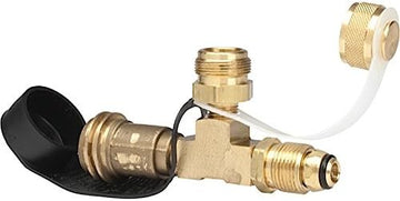 Enerco F173751 BRASS PROPANE ADAPTER TEE CLAMSHELL