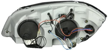 AnzoUSA 121344 Black Clear Projector Halo Headlight with LED for Chevrolet Cobalt - (Sold in Pairs)