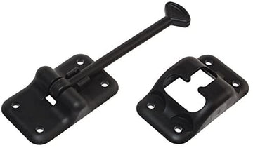 RV Designer Collection E236 Black 6" Plastic T Style Entry Door Holder 6 inch Black