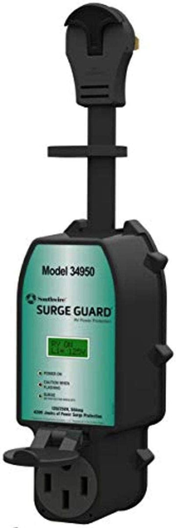 Southwire 34950 Surge Guard 50A - Full Protection Portable with LCD Display,Black