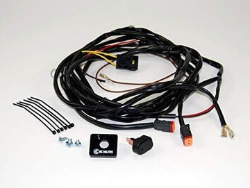 KC HiLiTES (6308) 110W Wiring Harness with 2-Pin Deutsch Connector for Two Lights