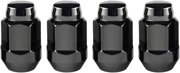 McGard 64015 Chrome/Black Bulge Cone Seat Style Lug Nuts (M12 x 1.5 Thread Size) - Set of 4