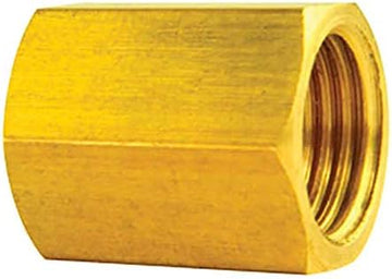 Brass Brake Line Union, 5/16 (1/2-20 Inverted), 1/card