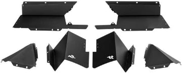 Rugged Ridge | Inner Fender Liners, Rear, Aluminum, Black | 11615.63 | Fits 2020-2023 Jeep Gladiator JT