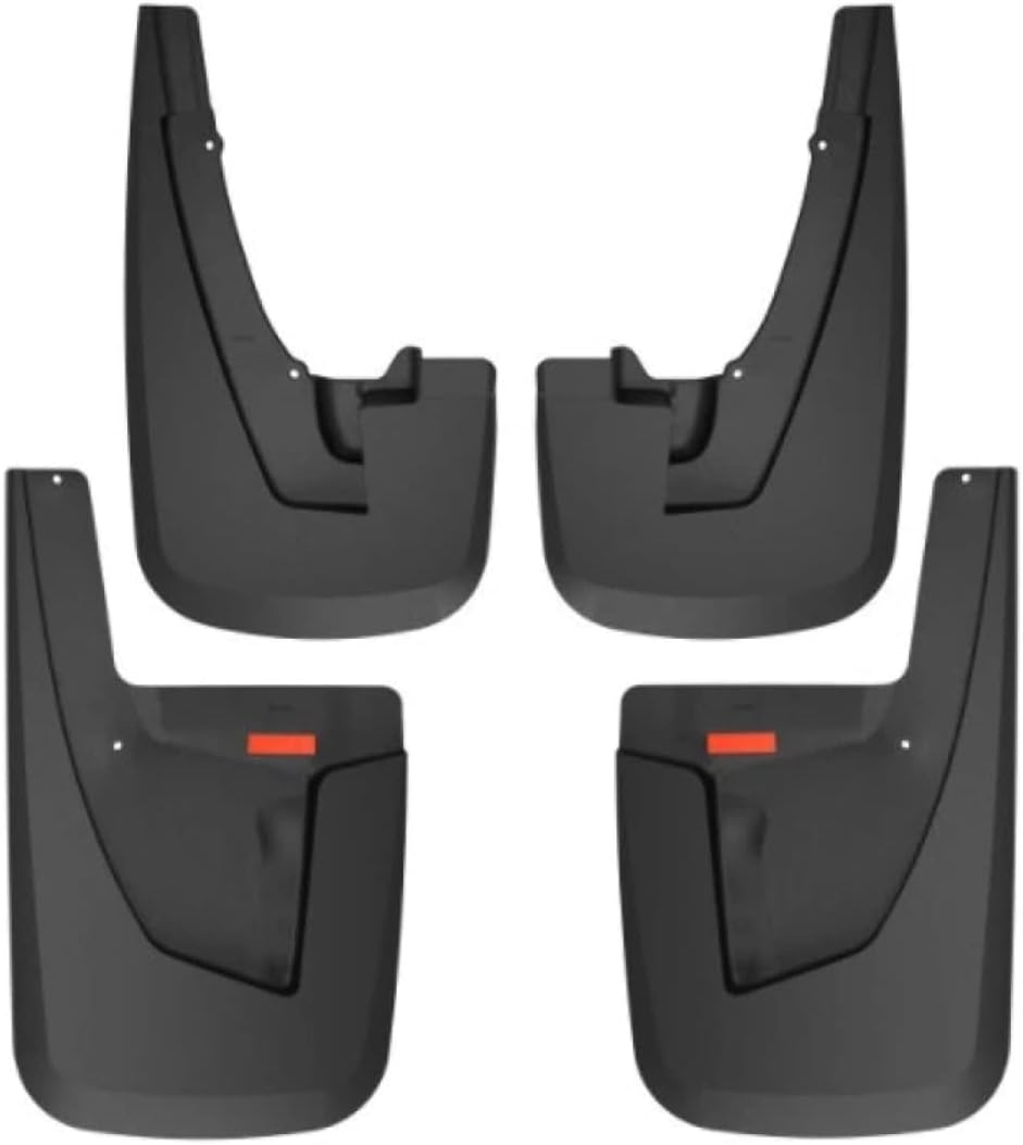Husky Liners - Front & Rear Mud Guards | 2019-2023 Ram 2500, Ram 3500 (Without Fender Flares & Excludes Dually, Front & Rear - Black, 4 Pc | 58046, Front & Rear Set - Black, 4 Pc | 58046