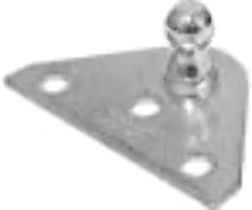 Whitecap G-1005C Gas Spring Zinc-Plated Ball Stud - 1-3/16" Length, 10mm Ball