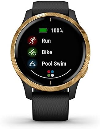 Garmin Venu Sportswatch, Black/Gold REFURB
