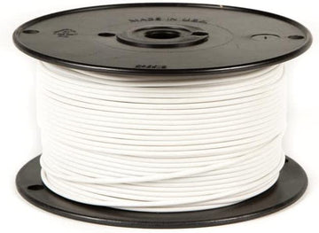 Wirthco Engineering 81112 Plastic Primary Wire Single Conductor - 18 Gauge, 100', White White 18 Gauge, 100 Feet