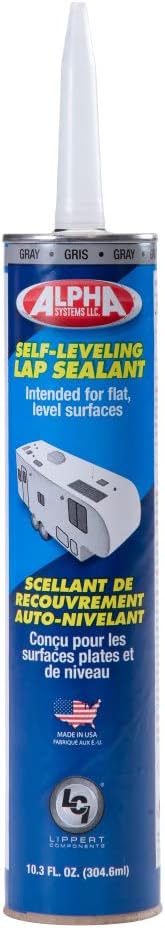 1021 Self-Leveling Lap Sealant for 5th Wheel RVs, Travel Trailers and Motorhomes Gray