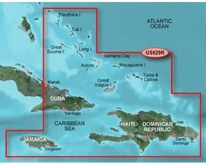 Garmin BlueChart g2 Vision Southern Bahamas Saltwater Map microSD Card